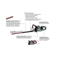 Metabo HS 18 LTX BL 75 Hedge Trimmer - Powerful 3400 RPM, 75 cm Blade Length for Perfect Results!
